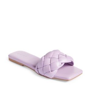 Open Edit Lucca Slide Sandal // Purple Spray // Sz 7M